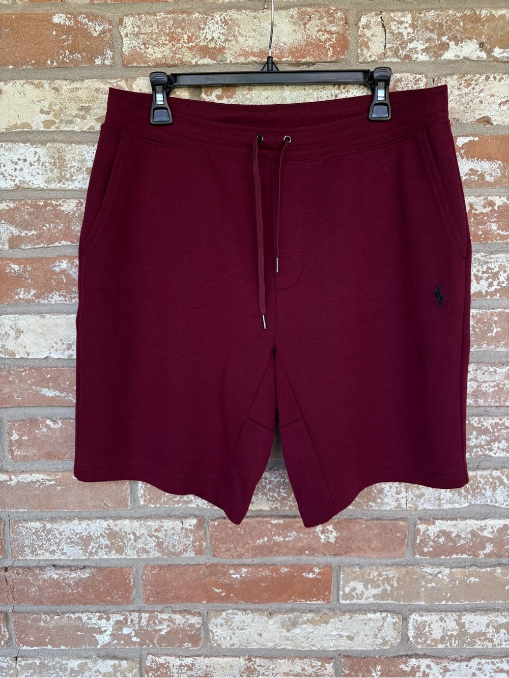 Polo Ralph Lauren Men's Double-Knit Tech Fleece Shorts  Burgundy Size Medium